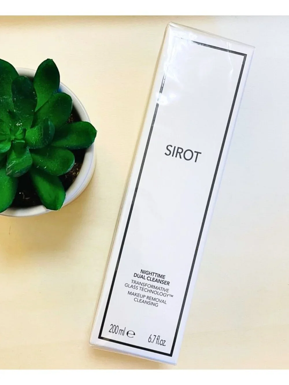 Sirot Nighttime Dual Cleanser 6.7 oz Makeup Remover Clean Beauty New Sealed